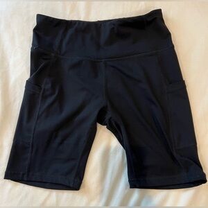 Women’s Baleaf Black Non-Padded Biker Shorts Size M